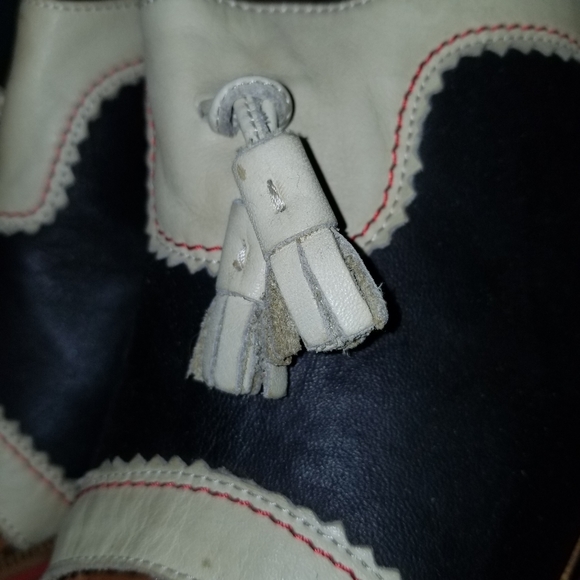 Rare 1950s Wooden Block Platform Heels Hushpuppy sz 10 - Picture 2 of 13